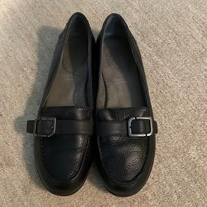 Black Buckle Loafers